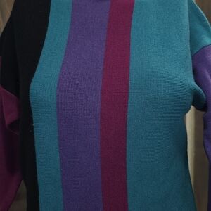 Bogner Multicolor Off-the-Shoulder Sweater